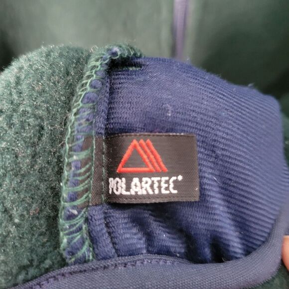 L.L. Bean Jacket Women's Size L Polartec Fleece Full Zip Green Pockets - Picture 9 of 9